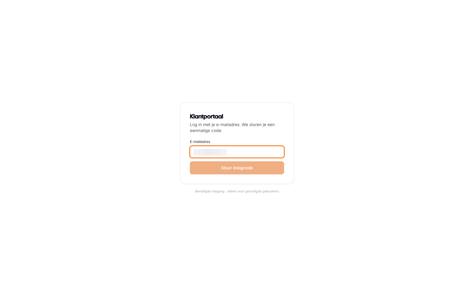 Portaal-login